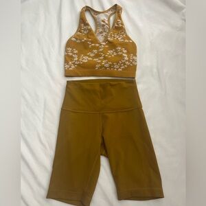 LuluLemon 8inch Align Shorts / Free People Active Top